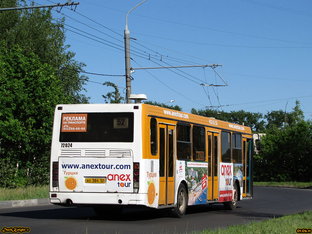 Nizhegorodskaya region, LiAZ-5256.26 № 72024