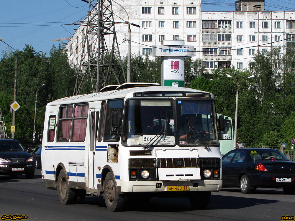 Нижегородская область, ПАЗ-32053 № АМ 450 52