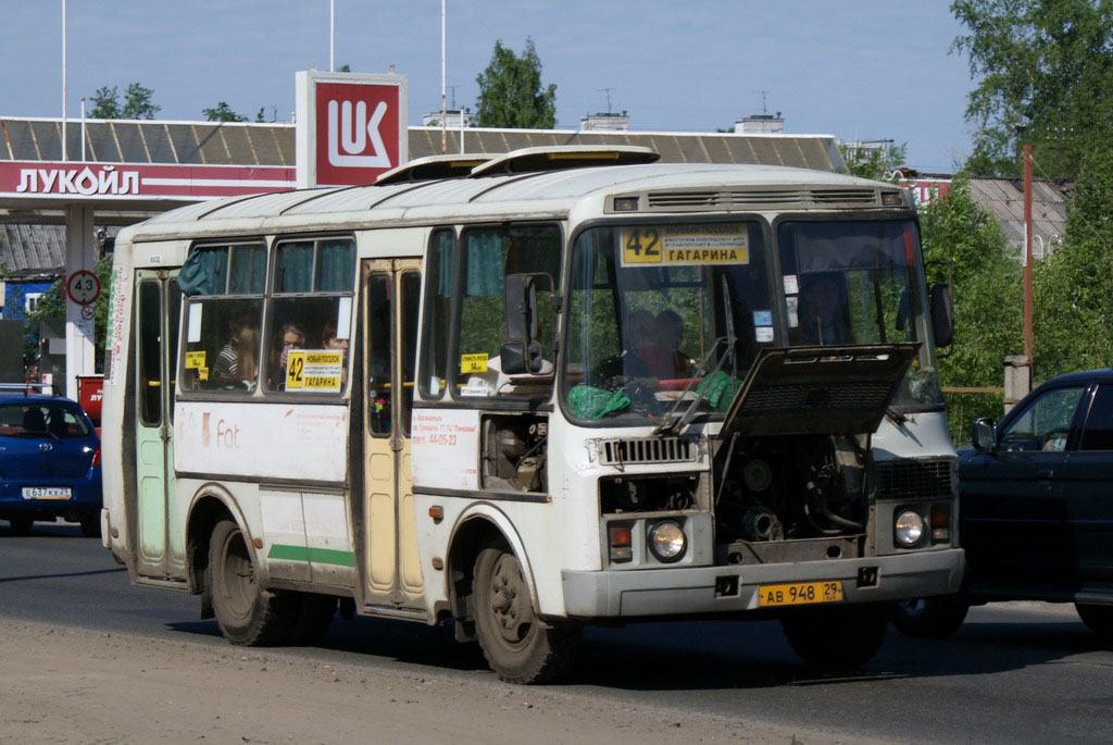 Архангельская область, ПАЗ-32054 № АВ 948 29