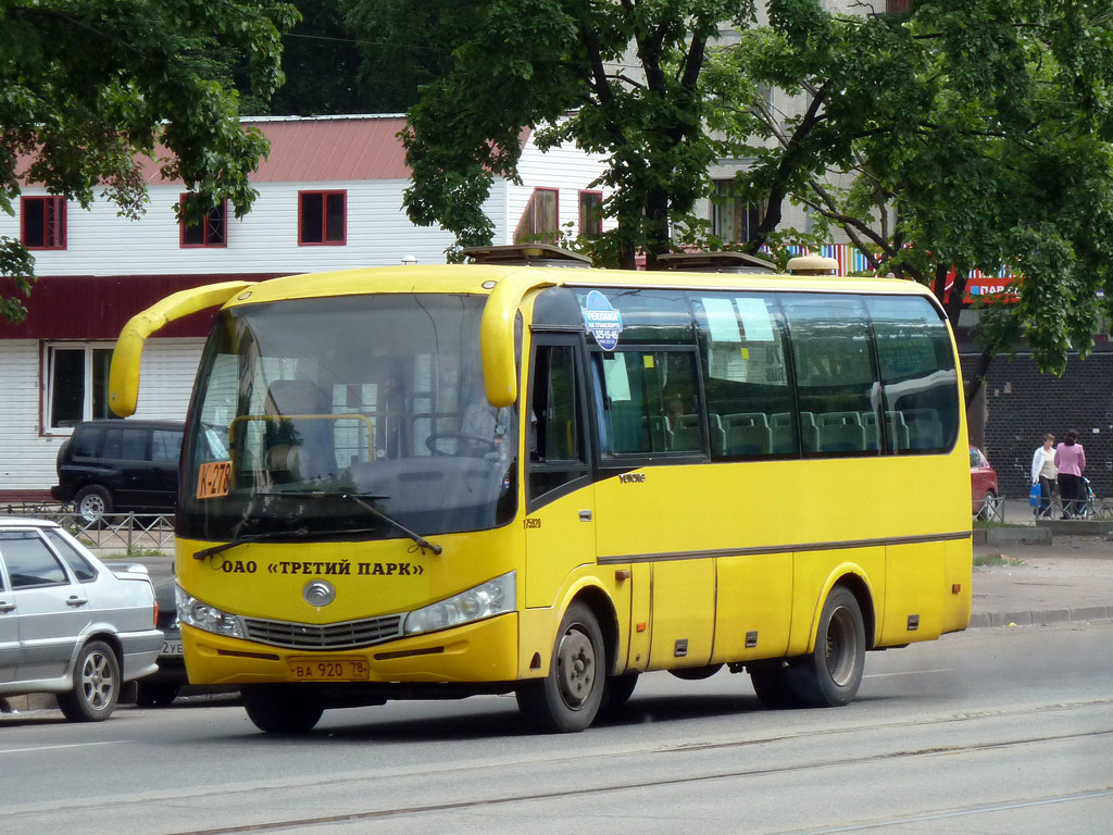 Санкт-Петербург, Yutong ZK6737D № ВА 920 78