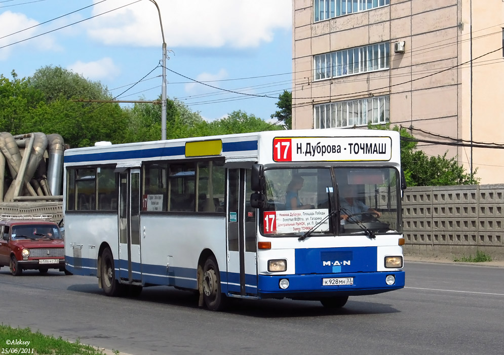 Владимирская область, MAN 791 SL202 № К 928 МН 33