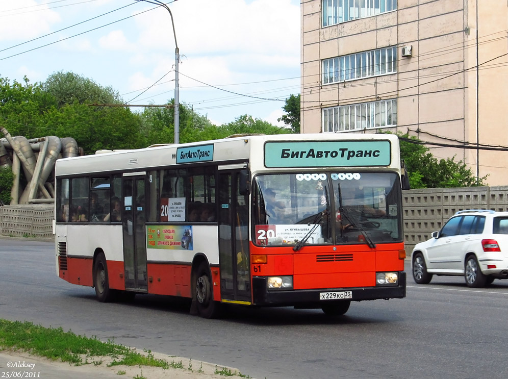 Vladimir region, Mercedes-Benz O405N Nr. Х 229 КО 33