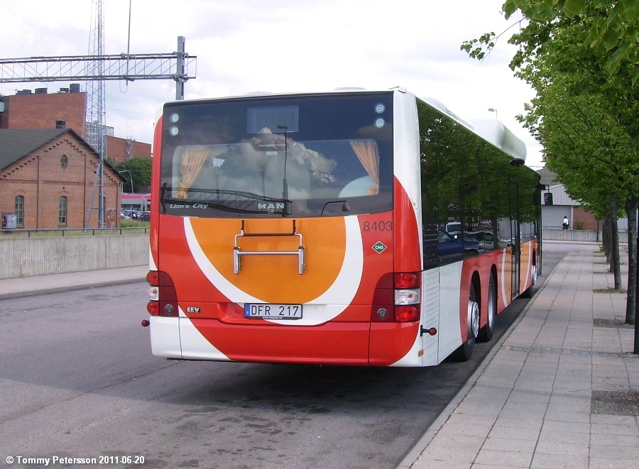 Швеция, MAN A26 Lion's City LL NL313-15 CNG № 8403