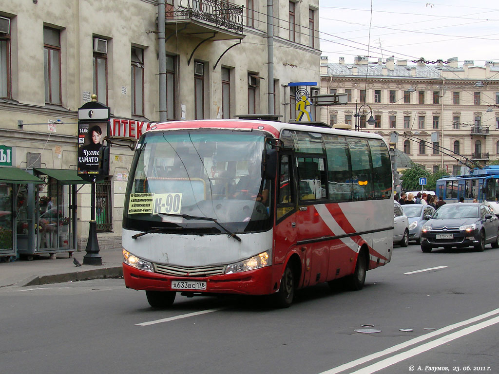 Санкт-Петербург, Yutong ZK6737D № А 633 ВС 178