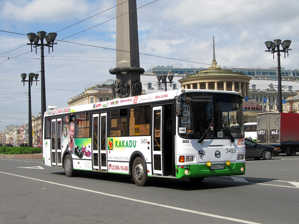 Санкт-Петербург, ЛиАЗ-5293.53 № 3453