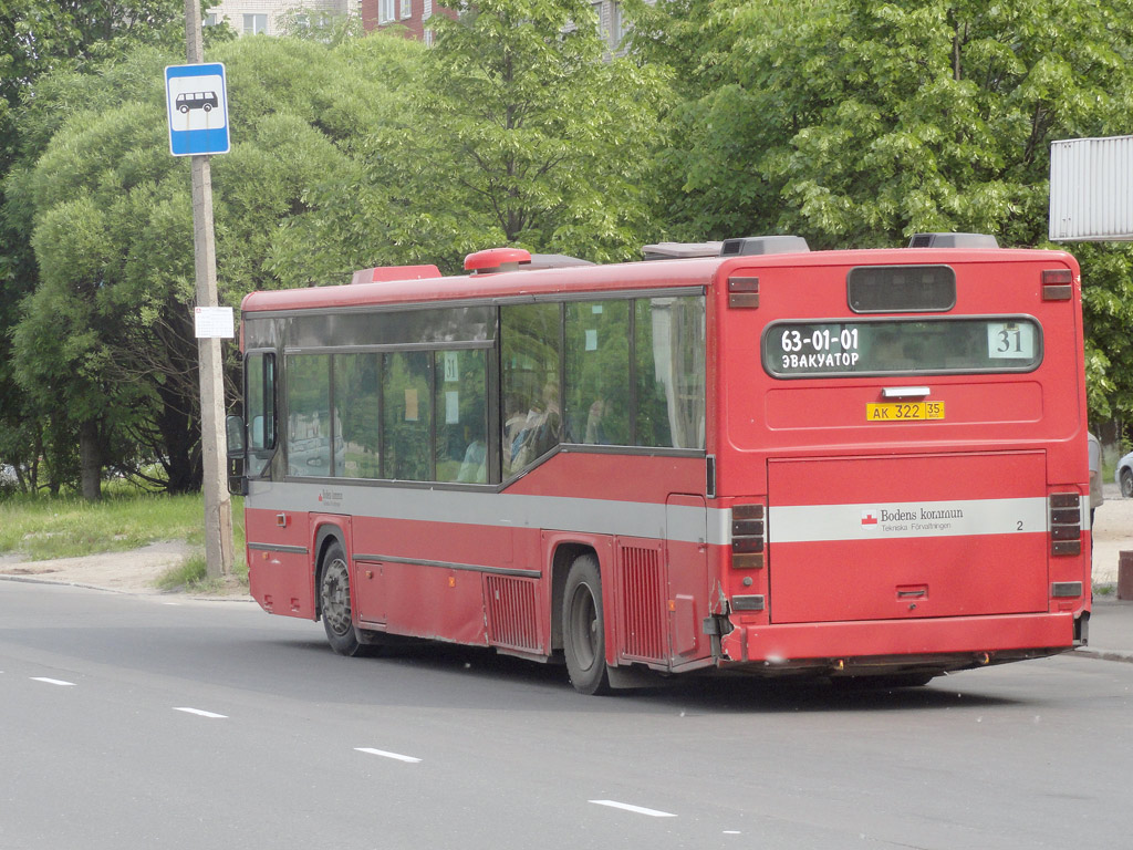 Вологодская область, Scania CN113CLL MaxCi № АК 322 35