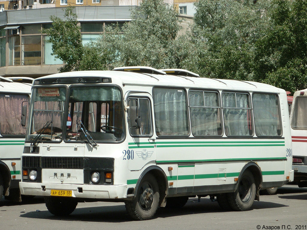 Омская область, ПАЗ-32053 № 280