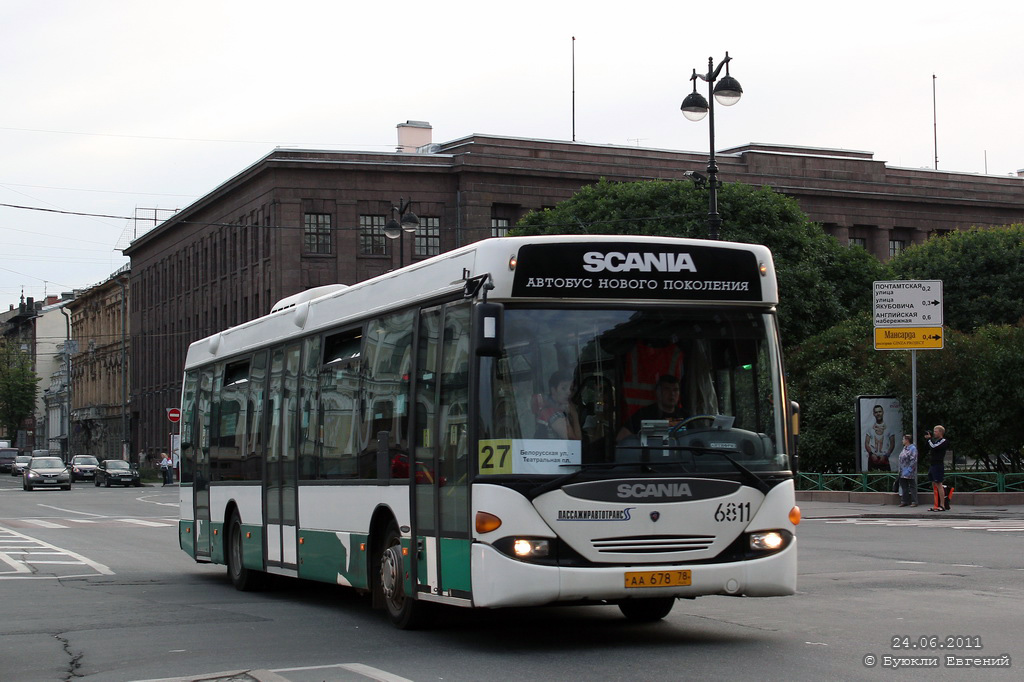 Санкт-Петербург, Scania OmniLink I (Скания-Питер) № 6811