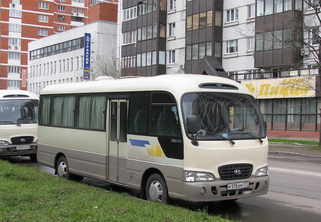Москва, Hyundai County Deluxe № Р 176 ХМ 177