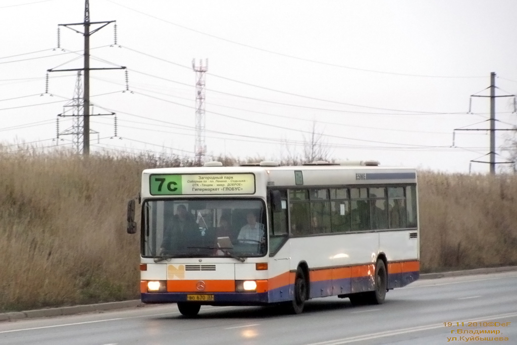 Vladimir region, Mercedes-Benz O405N Nr. ВО 670 33