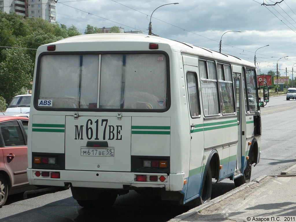 Омская область, ПАЗ-32053 № М 617 ВЕ 55