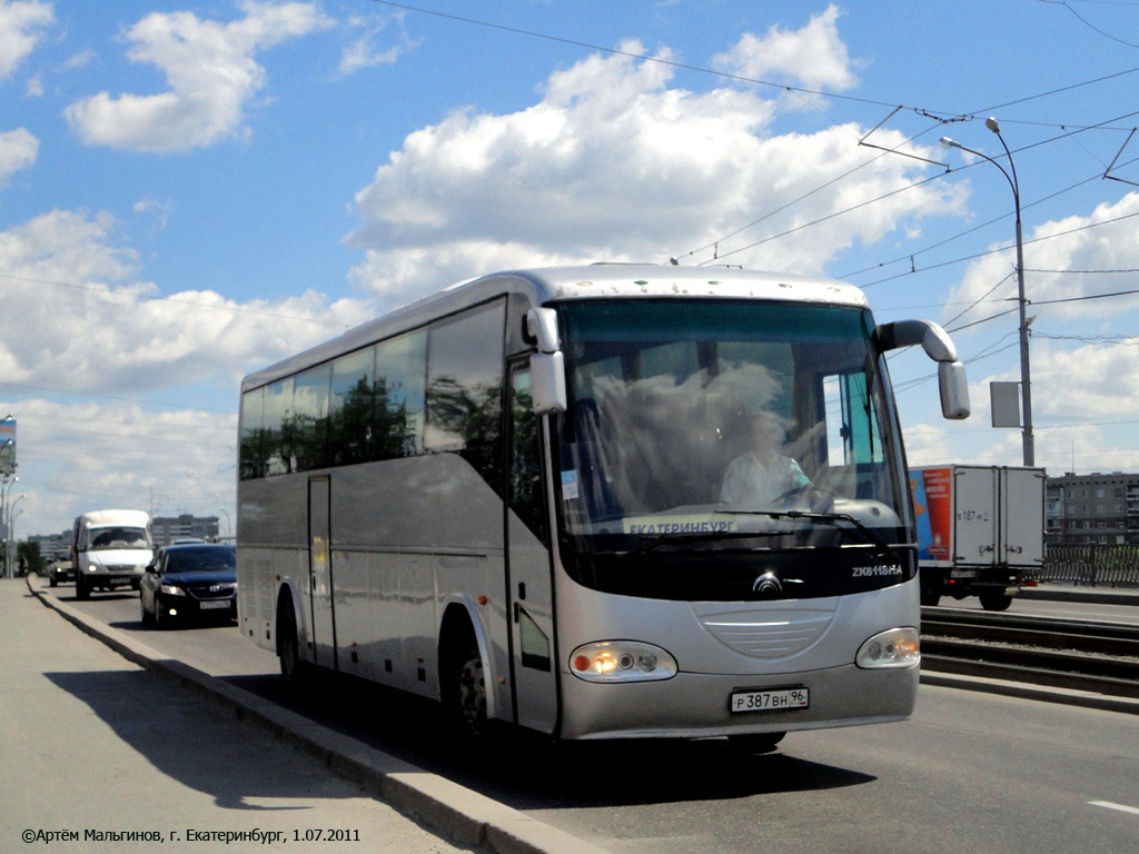 Свердловская область, Yutong ZK6118HA № Р 387 ВН 96