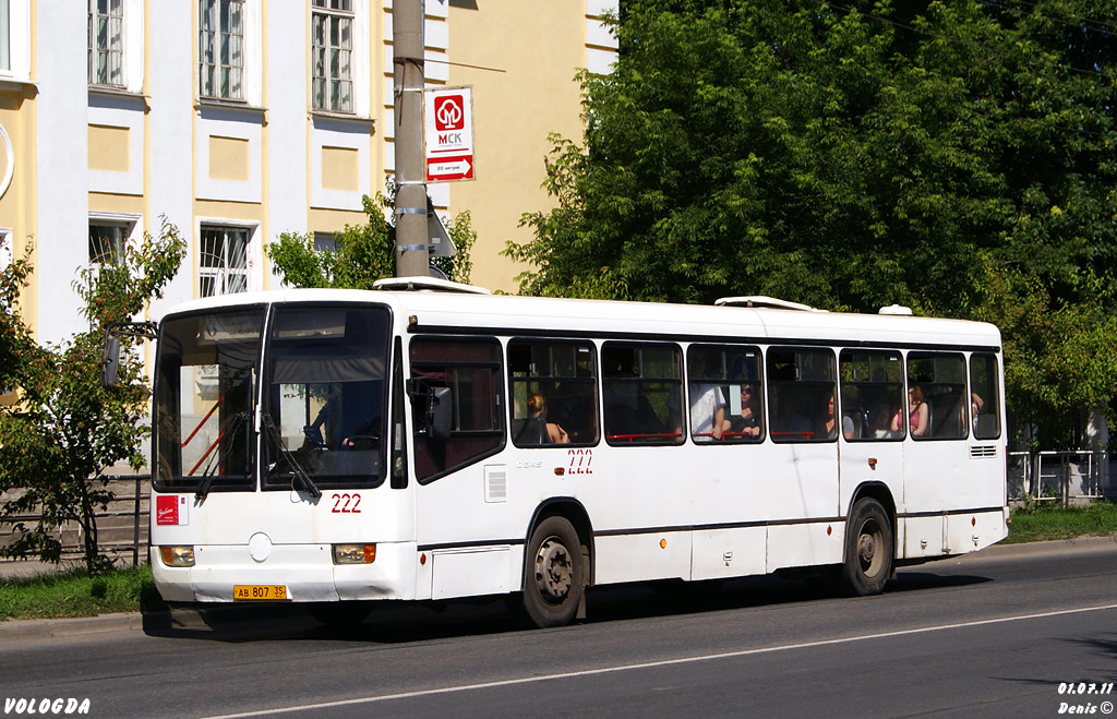 Вологодская область, Mercedes-Benz O345 № 222