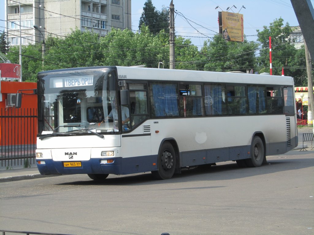 Тверская область, MAN A74 Lion's Classic SL223 № АМ 965 69; Тверская область — Тверской автовокзал