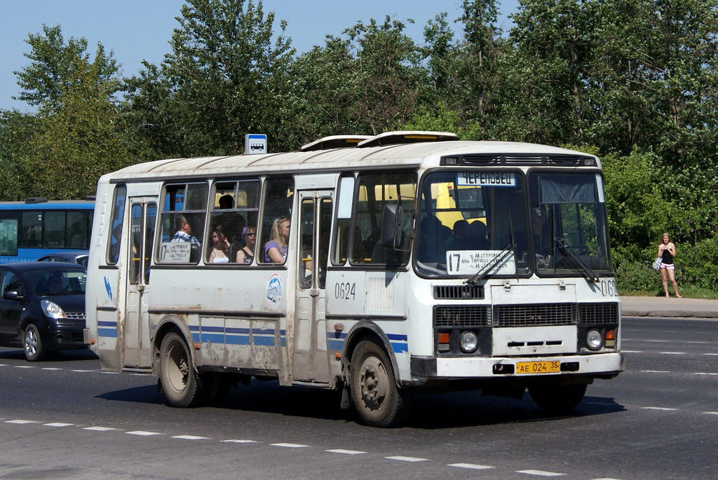 Вологодская область, ПАЗ-4234 № 0624