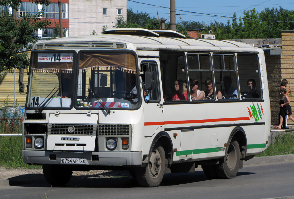 Нижегородская область, ПАЗ-32054 № В 754 АР 152