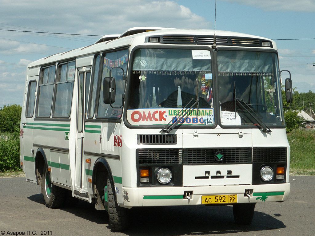 Омская область, ПАЗ-32053 № 1818