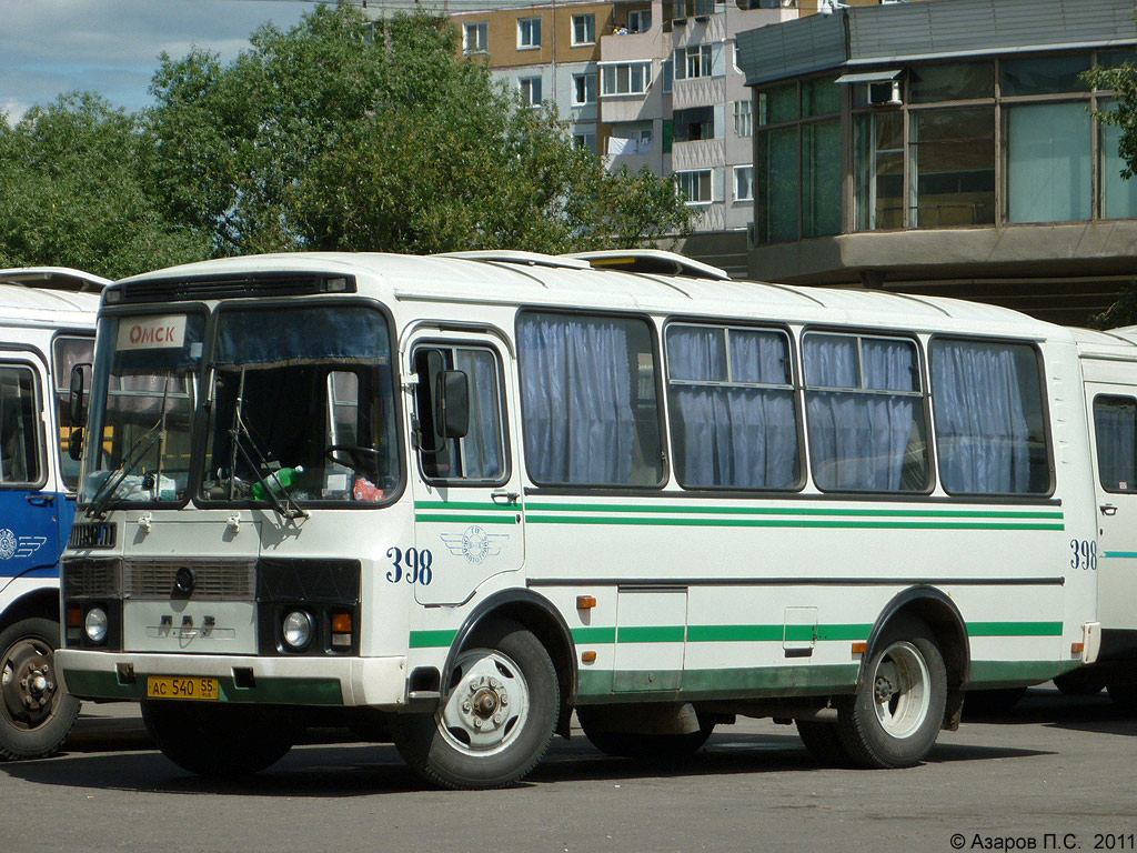 Омская область, ПАЗ-32053 № 398