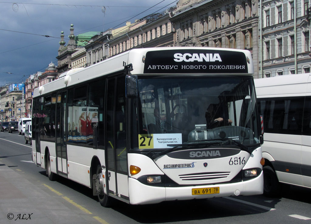 Санкт-Петербург, Scania OmniLink I (Скания-Питер) № 6816