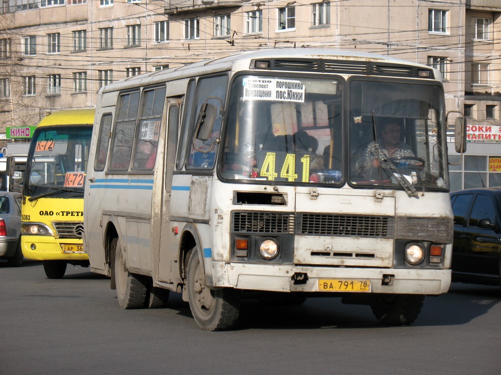 Санкт-Петербург, ПАЗ-32053 № ВА 791 78