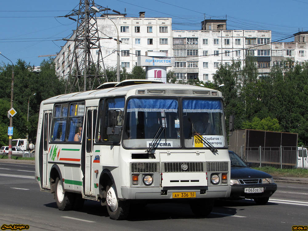 Нижегородская область, ПАЗ-32054 № АУ 336 52