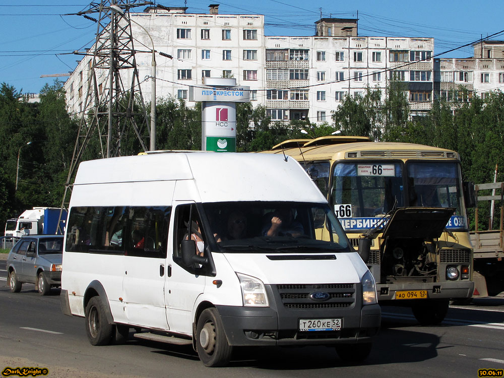 Nizhegorodskaya region, Nizhegorodets-222702 (Ford Transit) # Т 260 КЕ 52