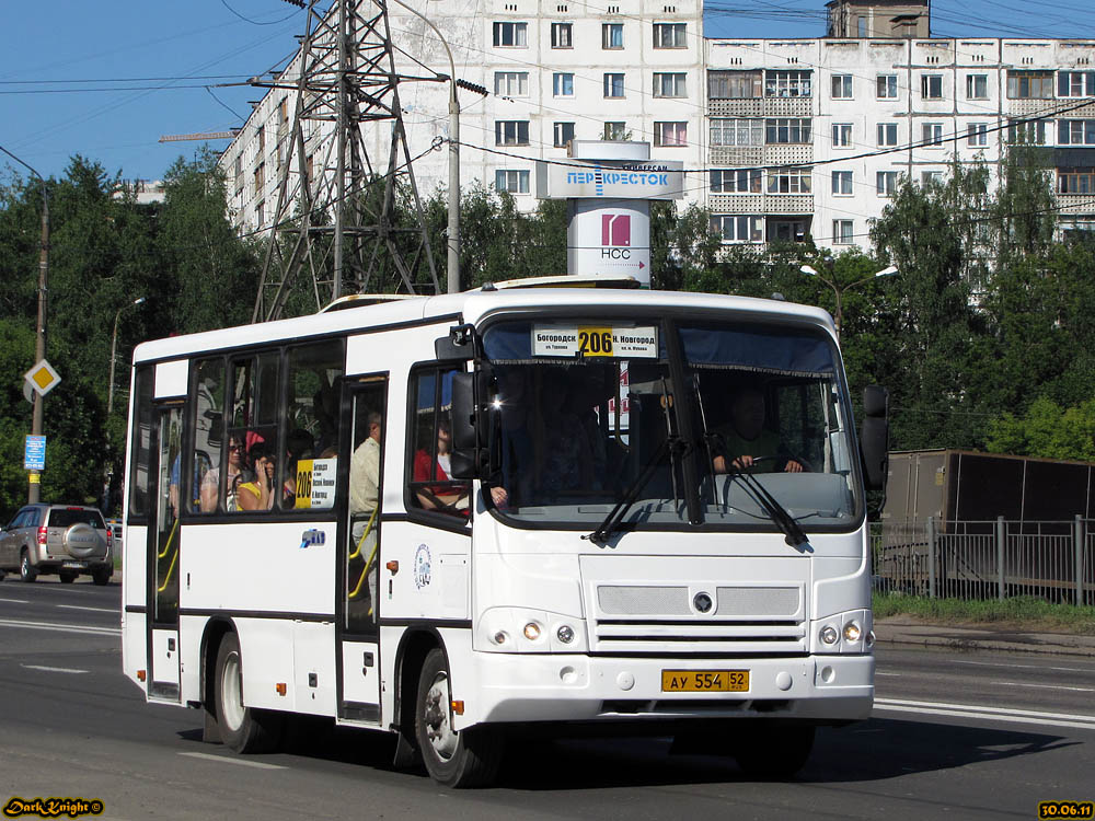 Нижегородская область, ПАЗ-320402-03 № АУ 554 52