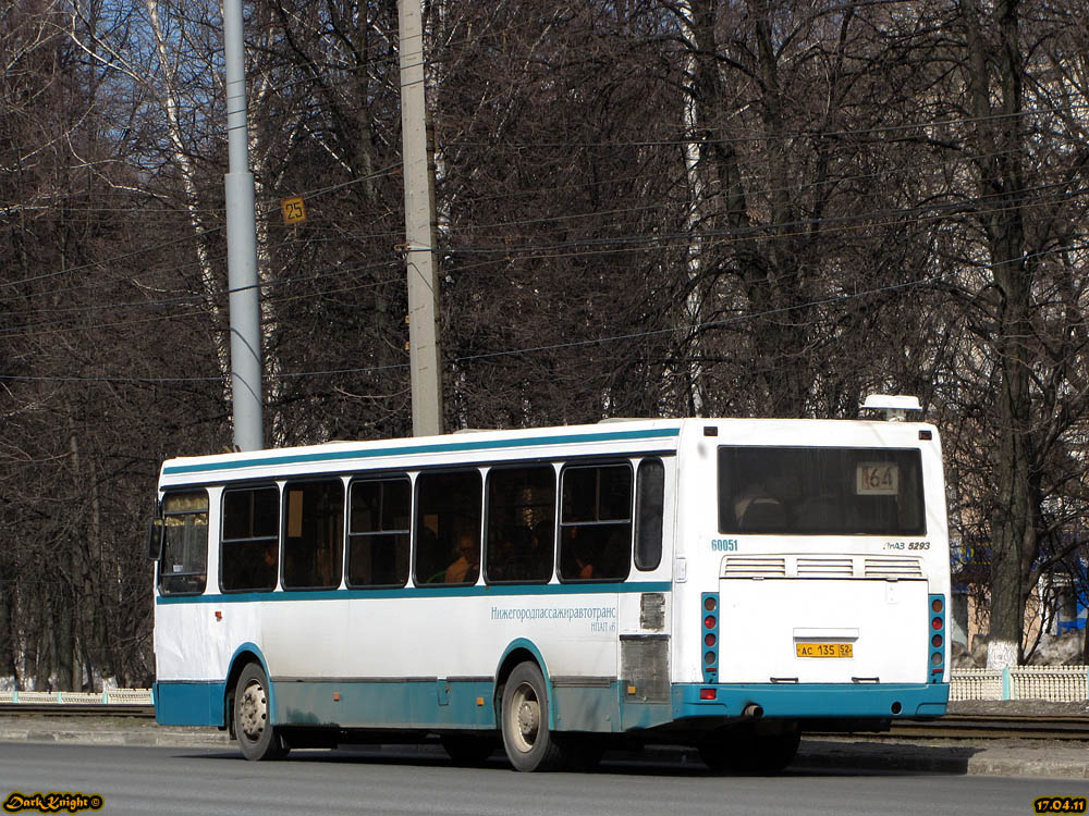 Нижегородская область, ЛиАЗ-5293.00 № 60051