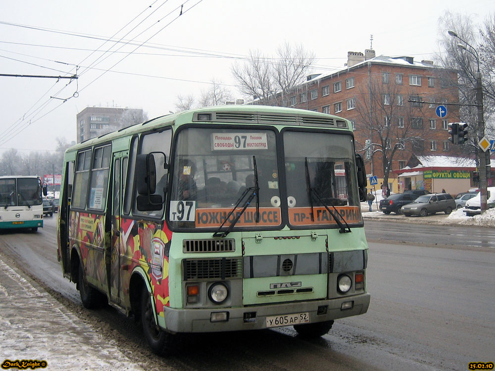 Нижегородская область, ПАЗ-32054 № У 605 АР 52