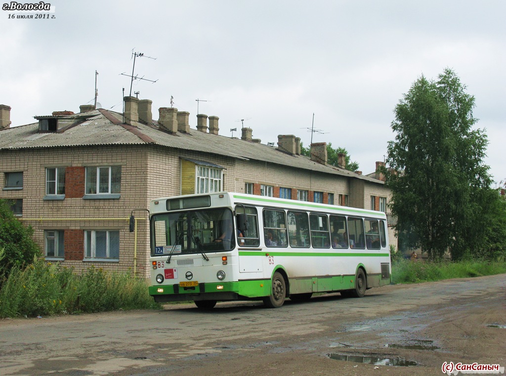 Вологодская область, ЛиАЗ-5256.40 № 83