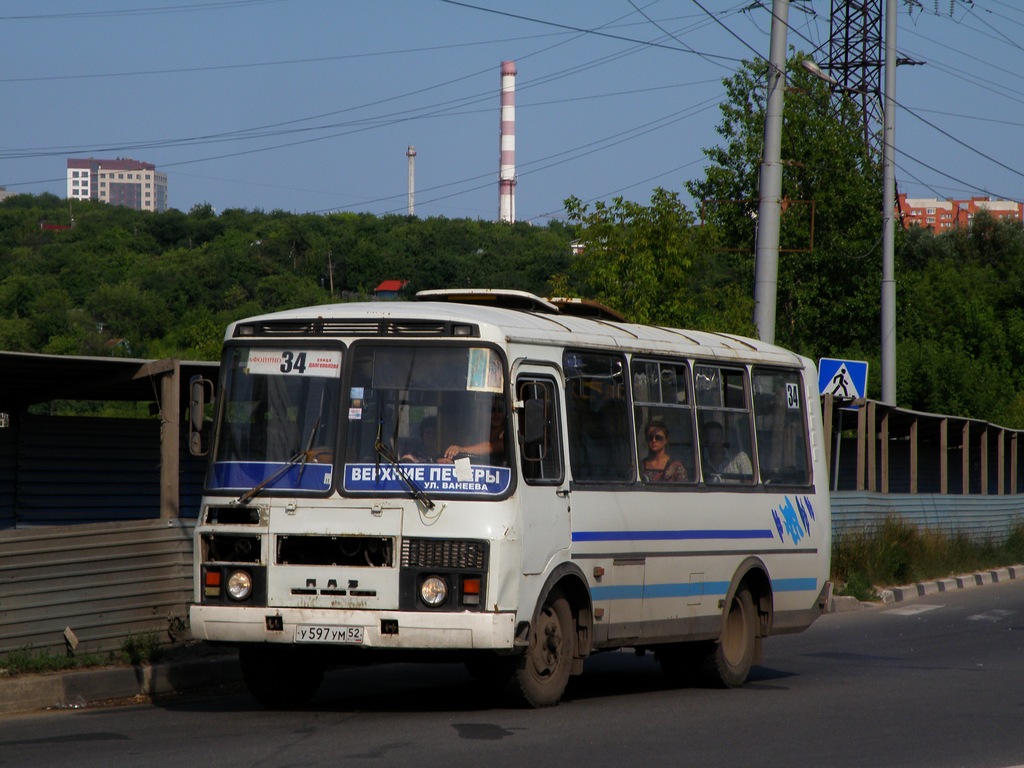 Нижегородская область, ПАЗ-32054 № У 597 УМ 52