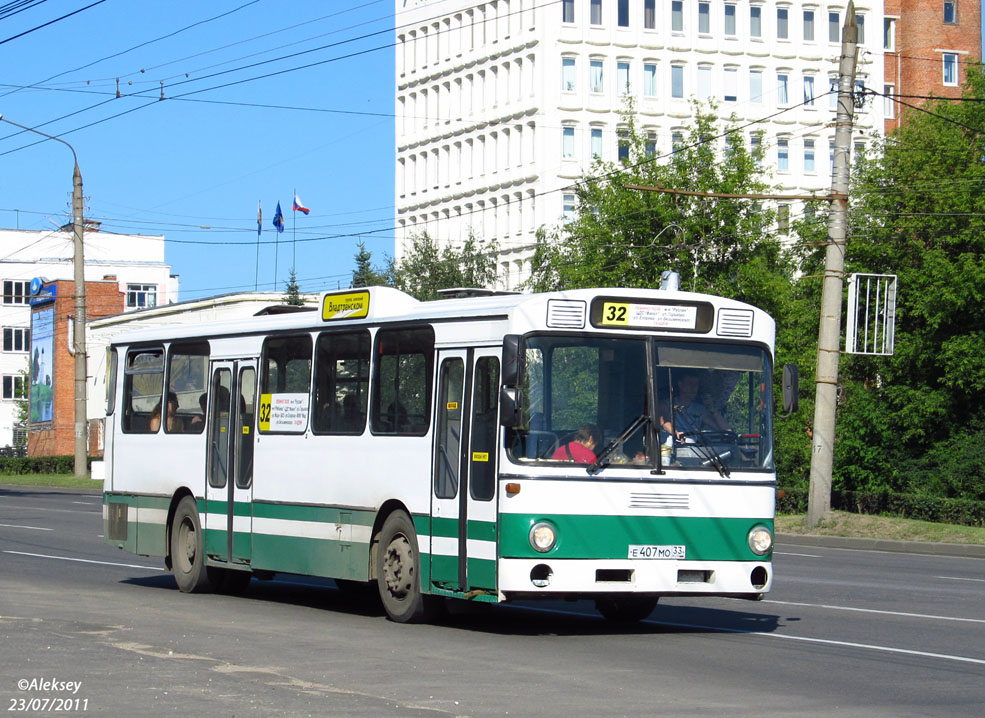 Владимирская область, Mercedes-Benz O305 № Е 407 МО 33