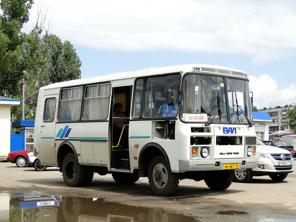 Волгоградская область, ПАЗ-3206-110 № АМ 467 34