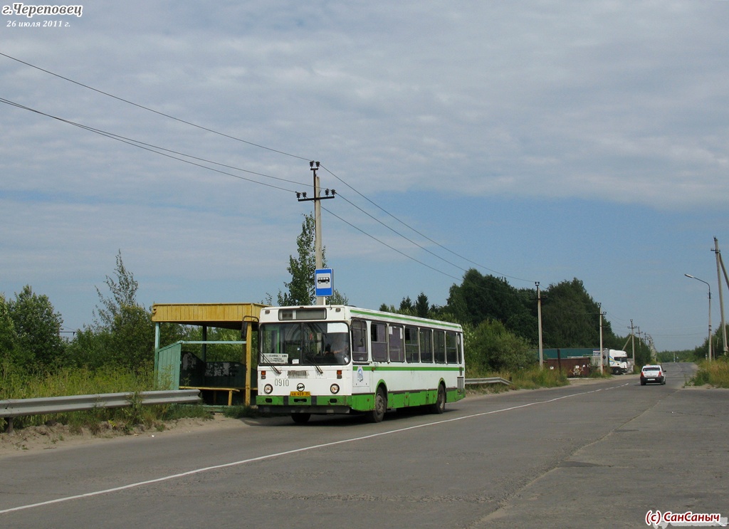 Вологодская область, ЛиАЗ-5256.25 № 0910