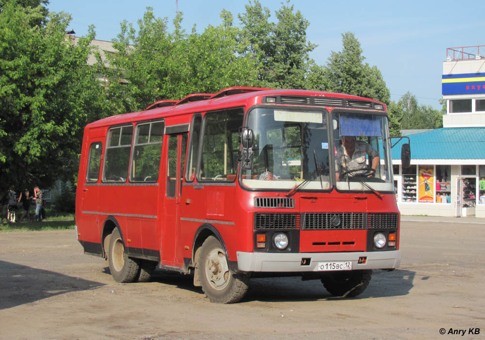 Марый Эл, ПАЗ-3205-110 № О 115 ВС 12