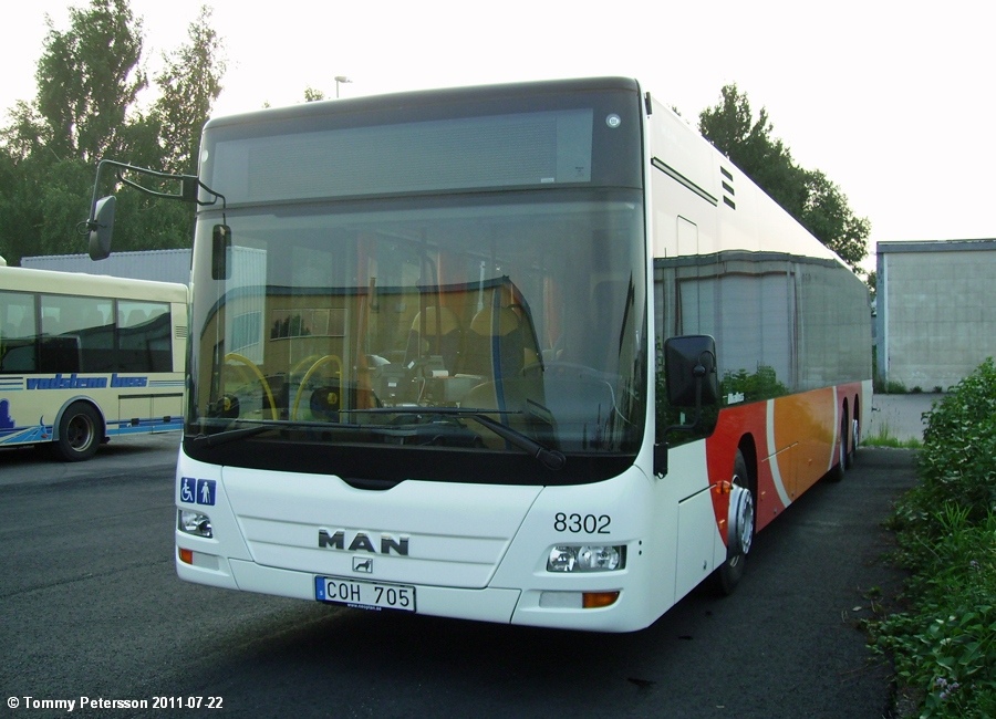 Швеция, MAN A26 Lion's City L NL323-15 № 8302