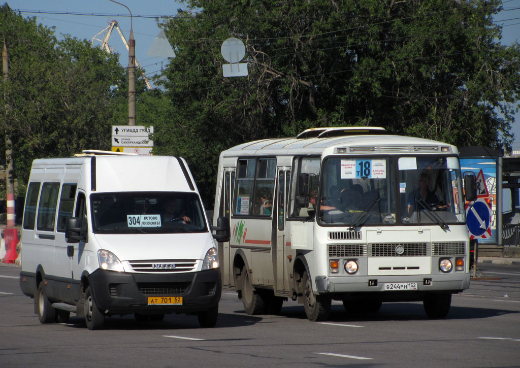 Нижегородская область, София (IVECO Daily 50C15V) № АТ 701 52; Нижегородская область, ПАЗ-32054 № В 244 РН 152