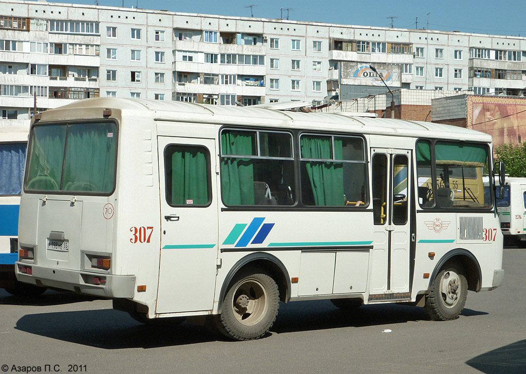 Омская область, ПАЗ-32053 № 307