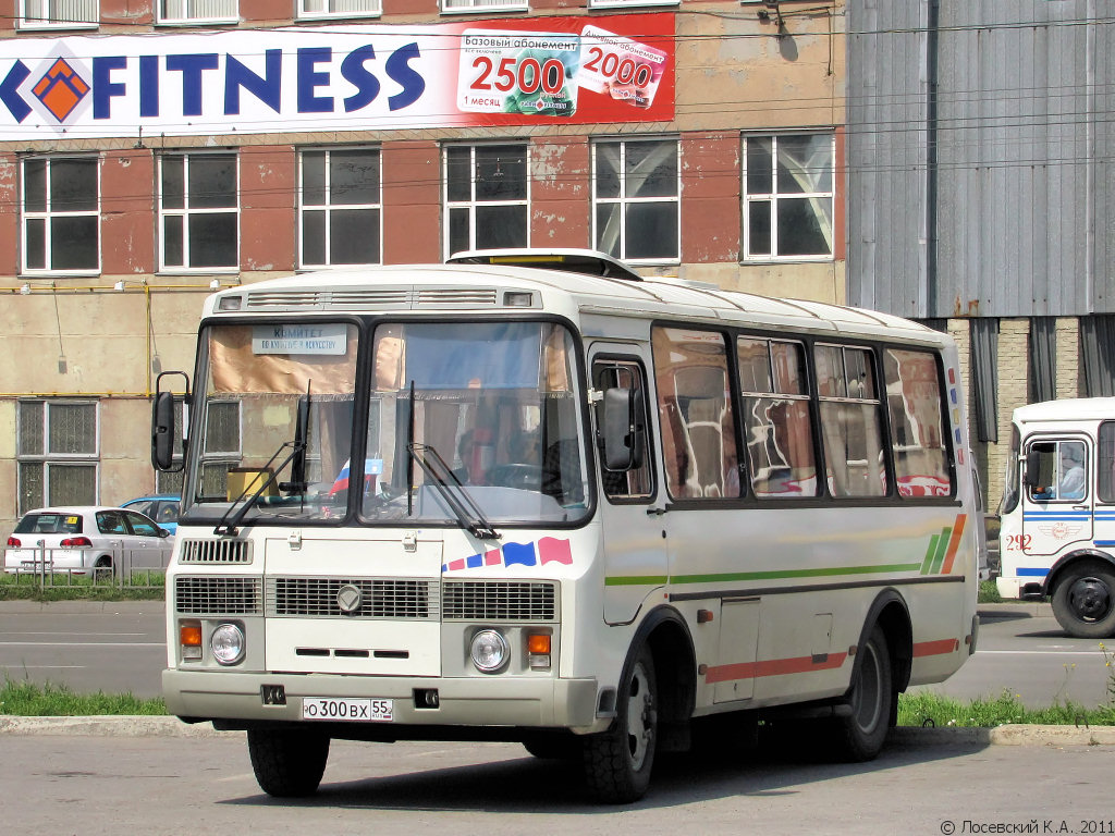 Омская область, ПАЗ-32053 № О 300 ВХ 55