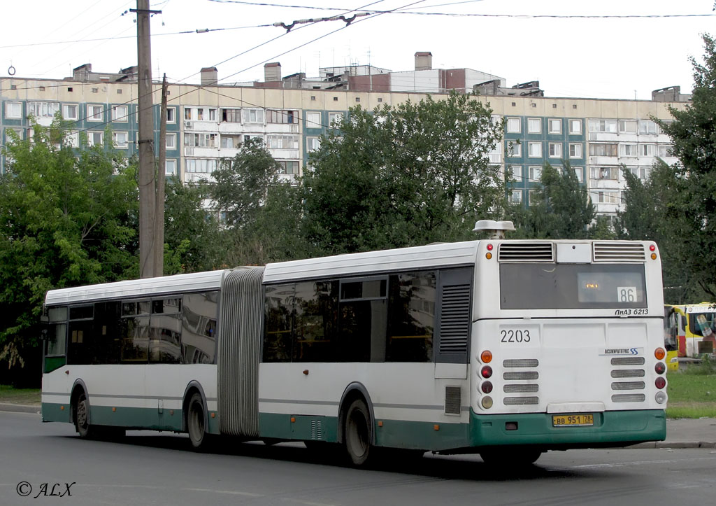 Санкт-Петербург, ЛиАЗ-6213.20 № 2203