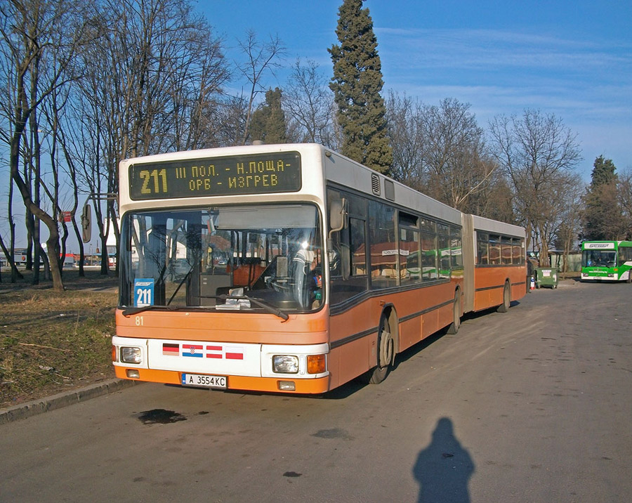 Болгария, MAN A11 NG272 № А 3554 КС