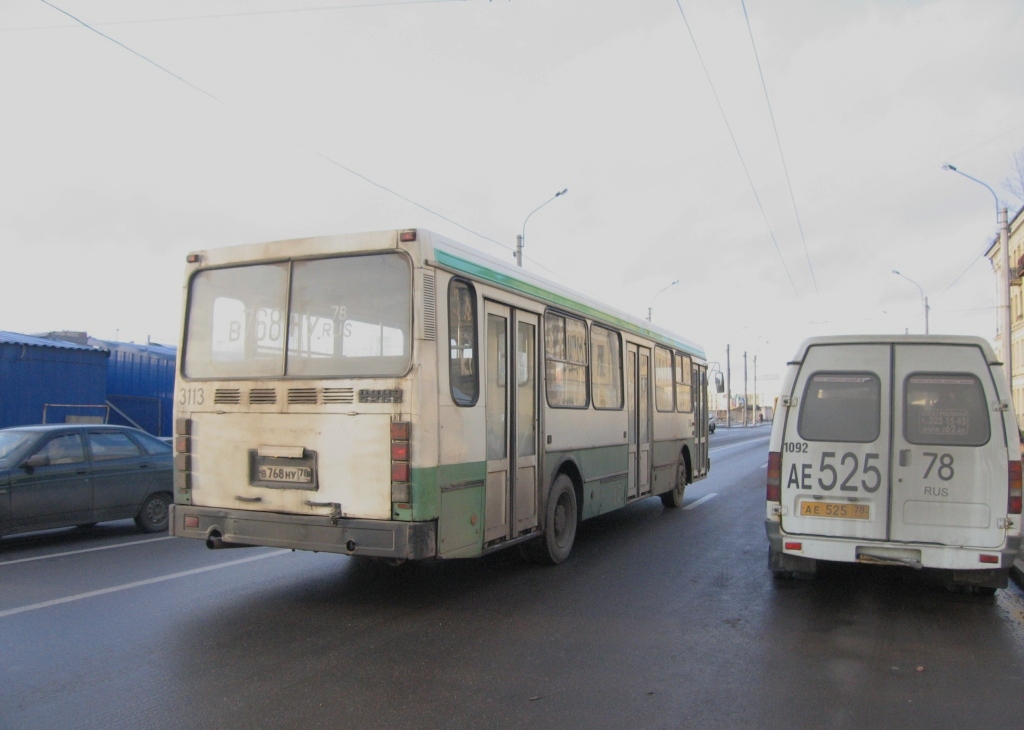 Санкт-Петербург, ЛиАЗ-5256.00 № 3113; Санкт-Петербург, ГАЗ-322131 (X78) № 1092