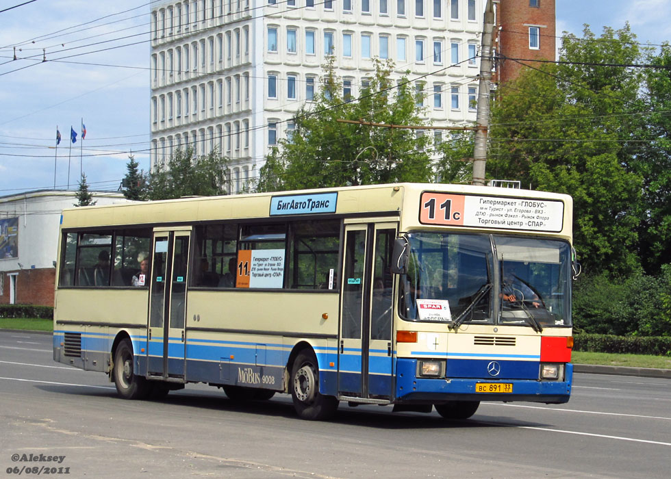 Владимирская область, Mercedes-Benz O405 № ВС 891 33