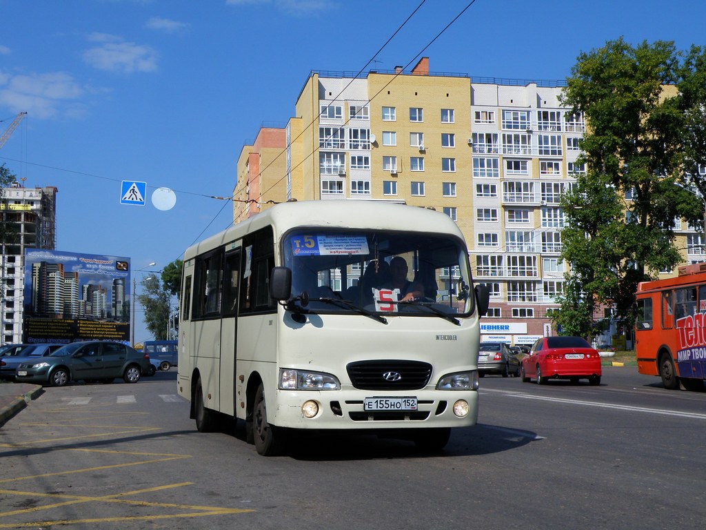 Nizhegorodskaya region, Hyundai County SWB (all TagAZ buses) Nr. Е 155 НО 152