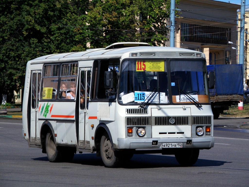 Нижегородская область, ПАЗ-32054 № А 921 УВ 152