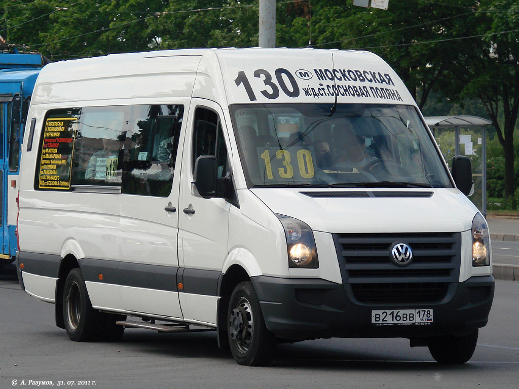 Санкт-Петербург, БТД-2219 (Volkswagen Crafter) № В 216 ВВ 178