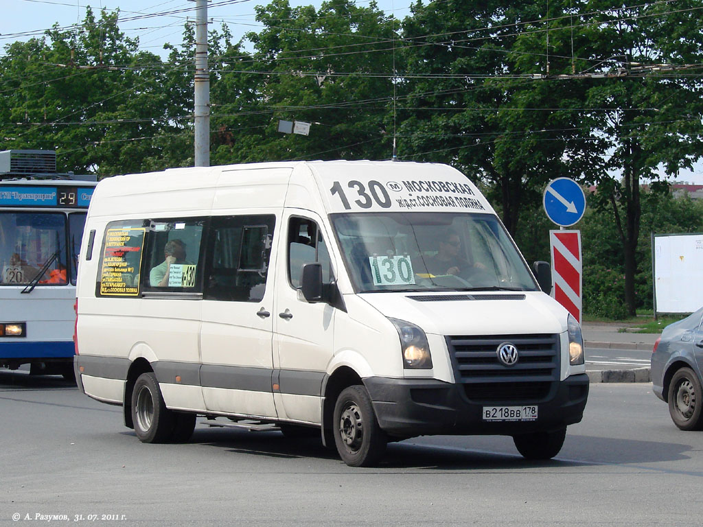 Санкт-Петербург, БТД-2219 (Volkswagen Crafter) № В 218 ВВ 178