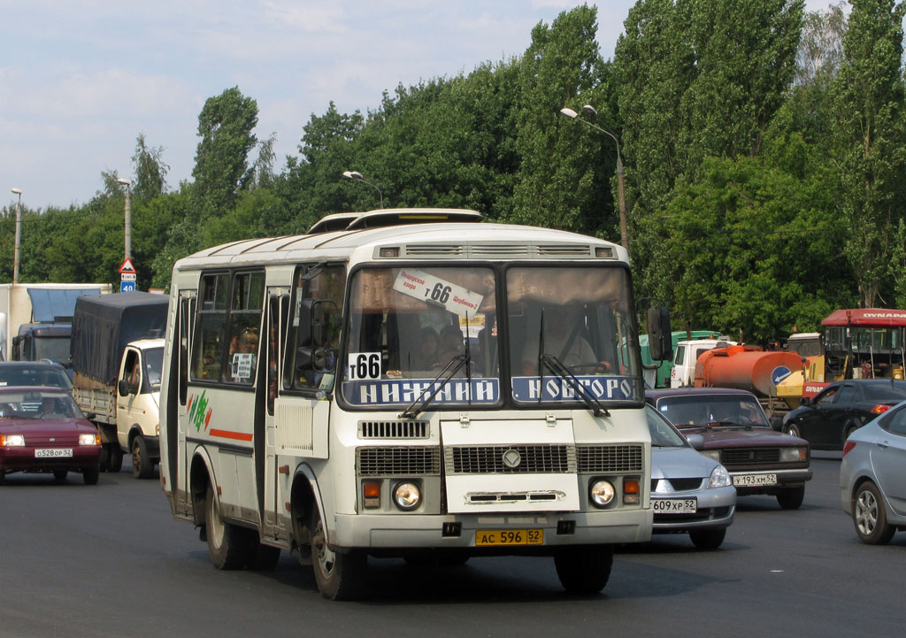 Нижегородская область, ПАЗ-32054 № АС 596 52