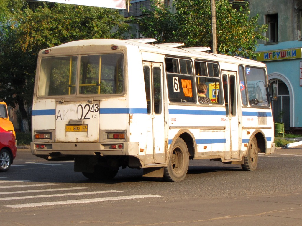 Кировская область, ПАЗ-32054 № АК 502 43