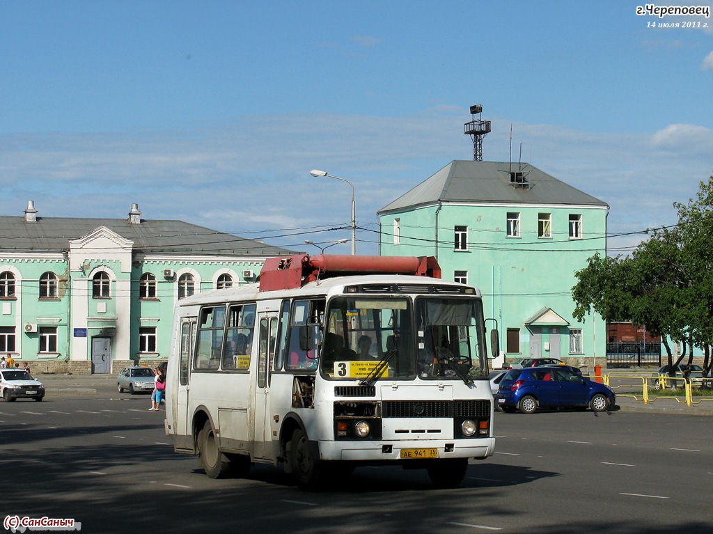 Вологодская область, ПАЗ-32054 № АЕ 941 35